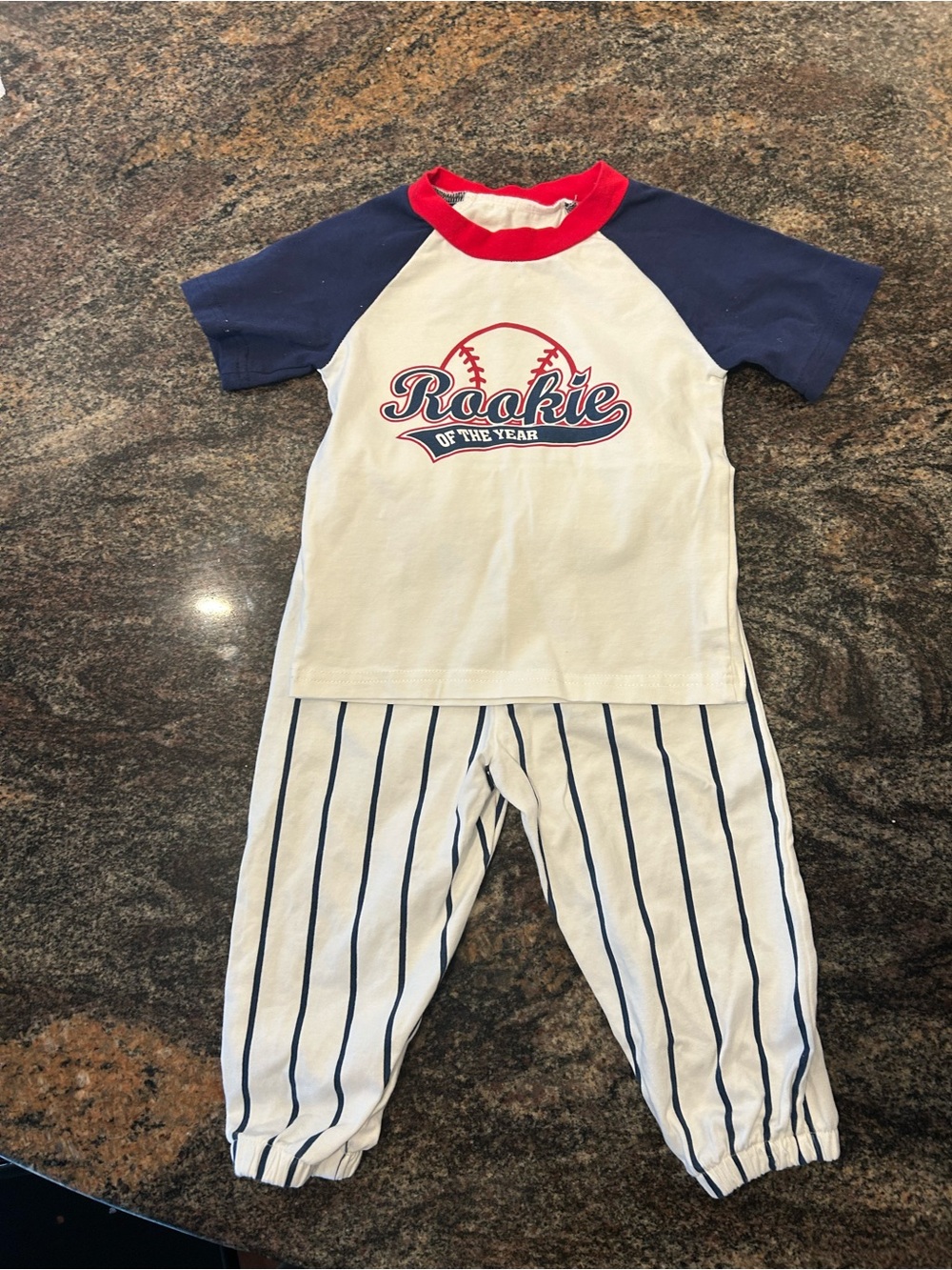 Rookie of the Year Navy & White Kids  1st Birthday Set
